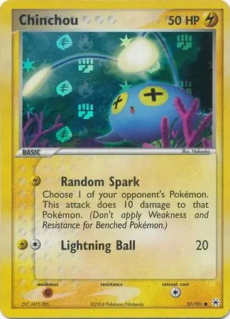 EX Hidden Legends Chinchou #57/101 reverse holo